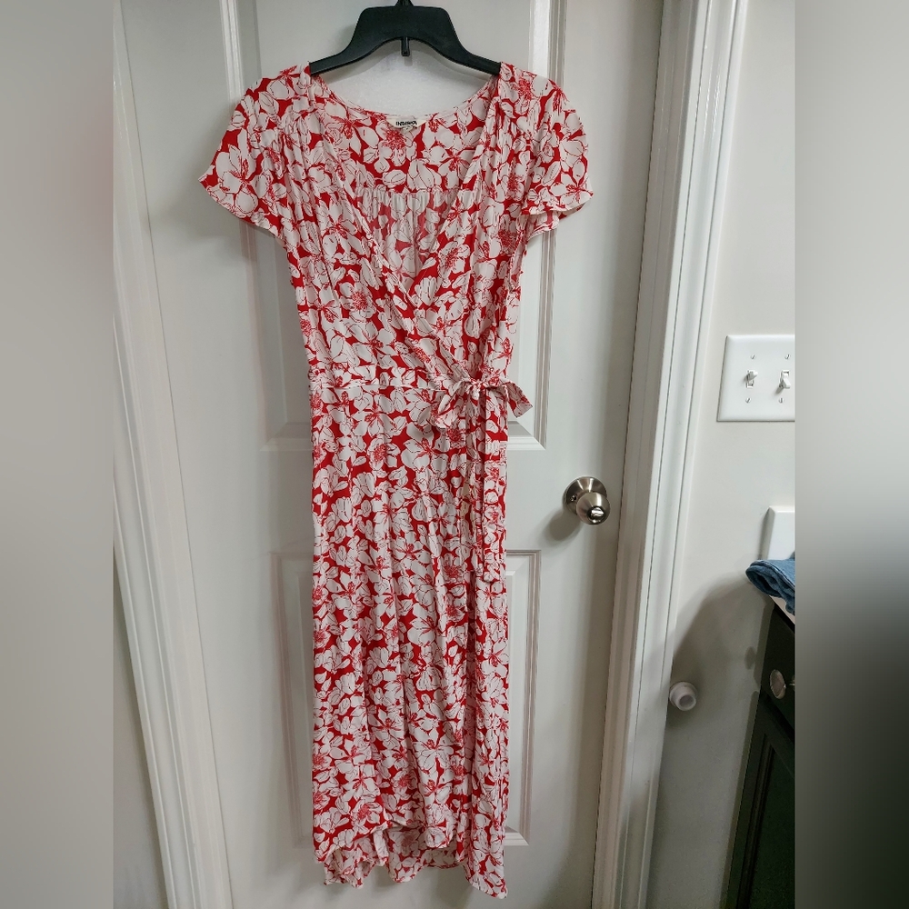 EUC Women's Indiska Maxi wrap dress